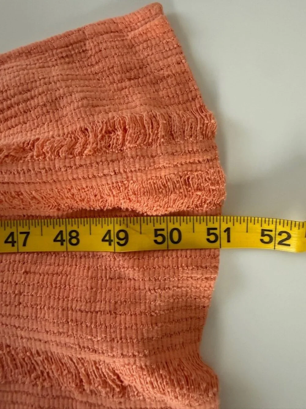 Free People Calypso distressed tee. Peach/Coral NWT Small